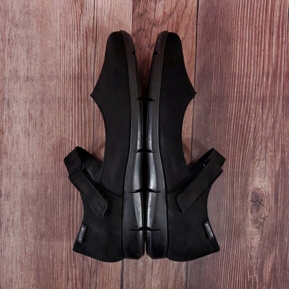 Mephisto Womens Size 10 Jenyfer Nubuck Mary Jane Shoes Black Suede Air-Jet - Picture 9 of 15